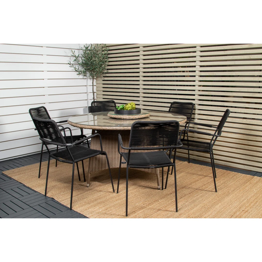 Broyles 7 - Piece Bamboo Solid Wood Dining Set