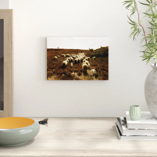 'The Return of the Flock' by Anton Mauve Printing Print