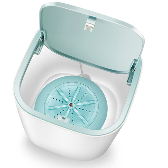 Household small washing barrel, mini turbine washing machine, washing machine for dormitory,Blue - Blue