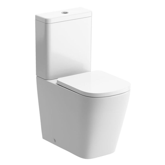 Signature - Poseidon Close Coupled Rimless Toilet with Push Button Cistern - Soft Close Seat