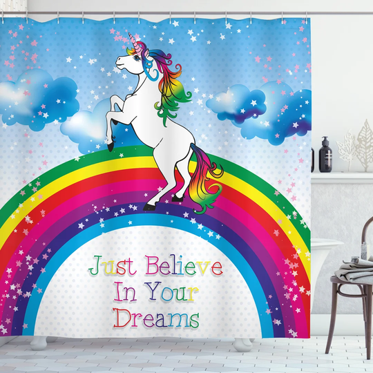Bayala Polyester Shower Curtain Set