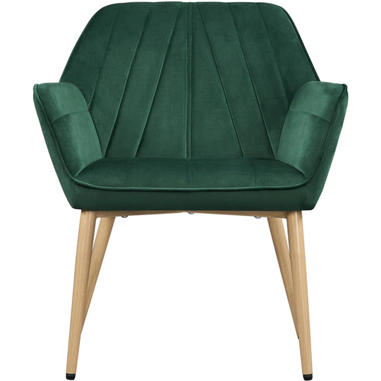 Cotati 65Cm Wide Tufted Velvet Armchair and Ottoman