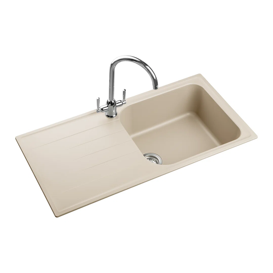 Amethyst 100cm x 50cm Igneous Single Bowl Inset Kitchen Sink