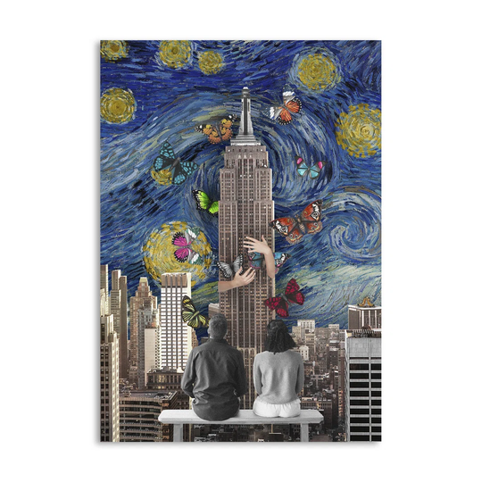 Skyline by Night - Unframed Graphic Art