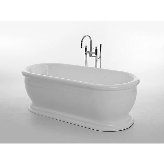 Aldo Double Ended Bath - 1745mm x 790mm - White - White - Royce Morgan