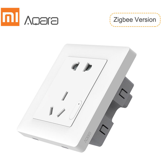 Aqara - QBCZ11LM Intelligent Wall Socket Timing Switch Electricity Statistics Replace Traditional Sockets,model: Wall socket