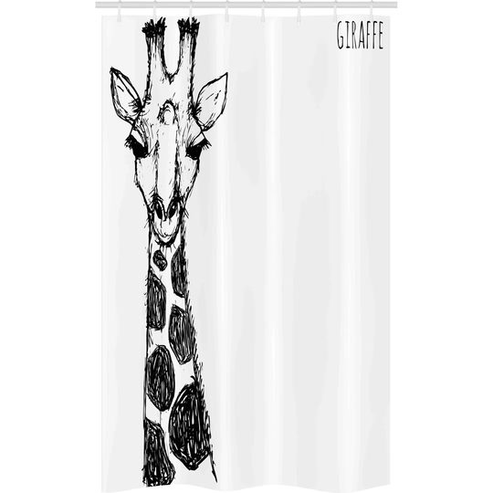 Hellin 8 Piece Polyester Shower Curtain Set + Hooks
