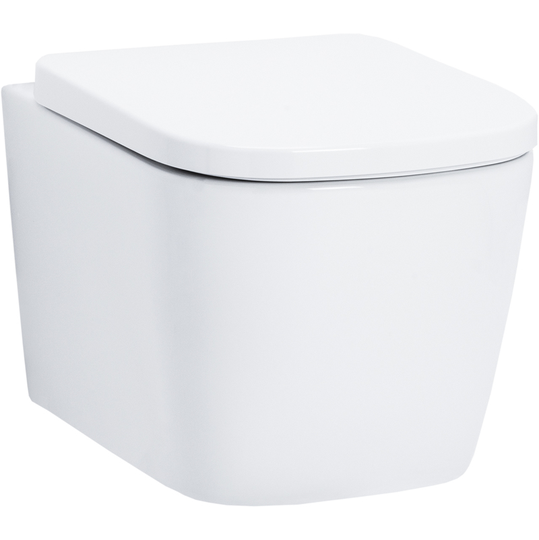 Galata Wall Hung Toilet Pan with Soft Close Toilet Seat