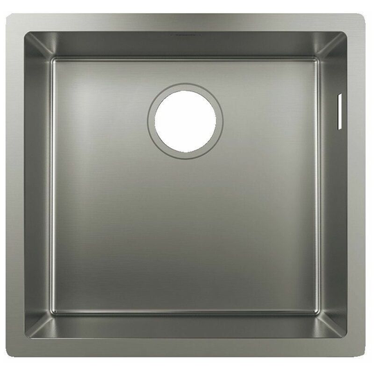 Hansgrohe - Kitchen Sink Single Bowl Stainless Steel Inset Integrated Under 450mm - Silver