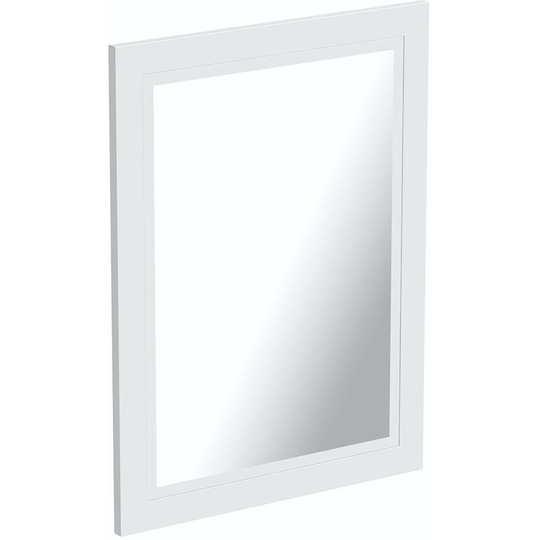 The Bath Co. Burghley matt white bathroom mirror 650 x 800mm - White