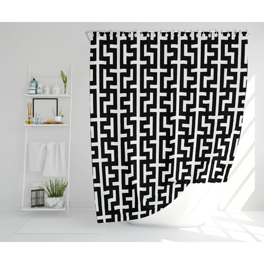 Huldah Polyester Shower Curtain Set