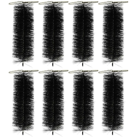 Set of 8 Black Drain & Gutter Downpipe Leaf Guard Plugs (30cm)
