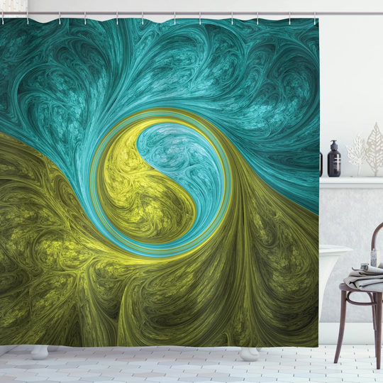 Bilche 13 Piece Polyester Shower Curtain Set