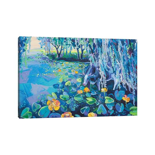 Cow And Water Lilies