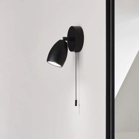 Gian 1 - Light Satin Brushed Gold Wall Spotlight
