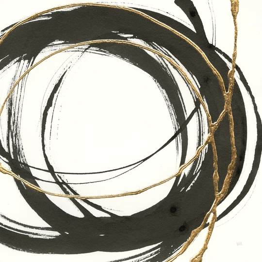 Gilded Enso II by Chris Paschke - Wrapped Canvas Graphic Art