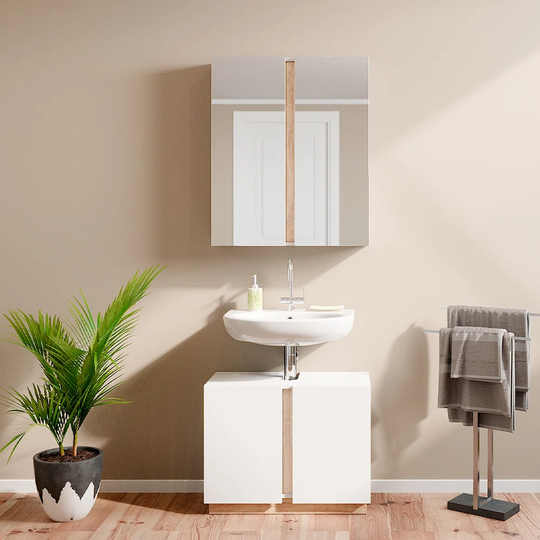 Gloria 70.4Cm W x 84Cm H x 15.9Cm D Bathroom Storage Furniture Set