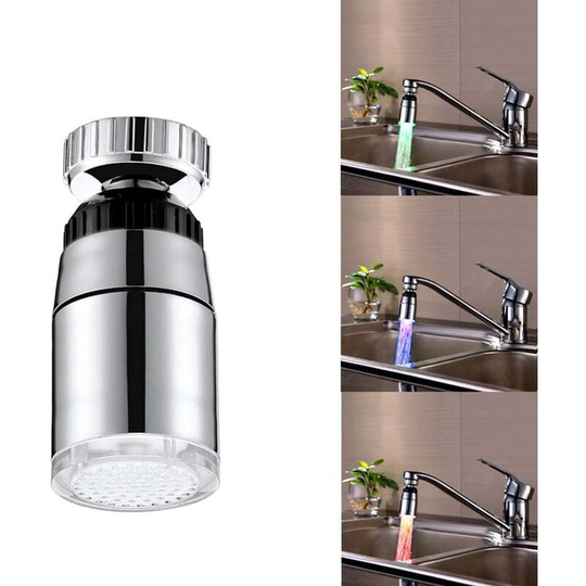 Bette Nozzle Water Tap led Light Sink Wash Basin Temperature Sensor Foamer Faucet Bathroom - 3 colors