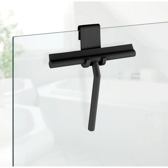 Mola Black Silicone Shower Wiper