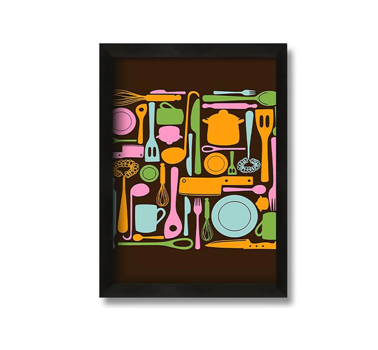 I Love Cooking 3 - Picture Frame Graphic Art on Canvas