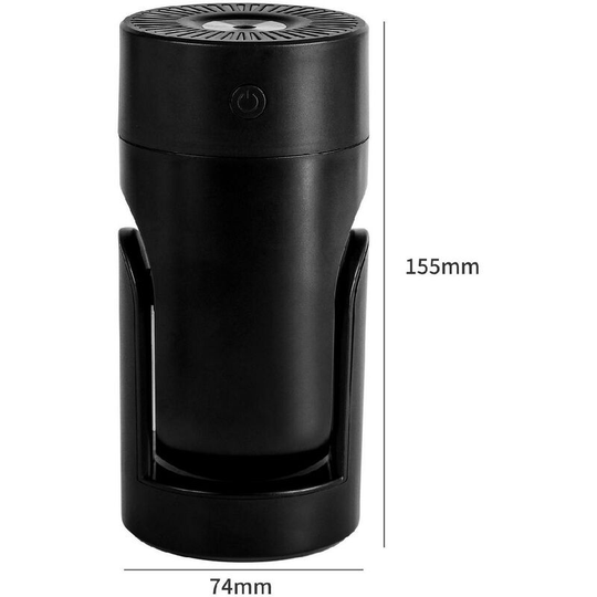 Sunflowergb - New usb plug-in shaking head humidifier single wind home car humidifier heavy mist humidifier (black)