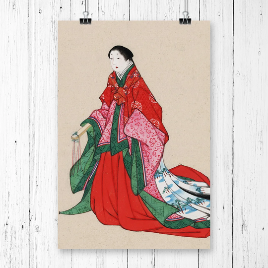 'Woman Japanese Oriental Art' Graphic Art