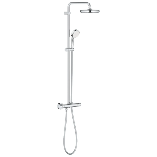 GROHE Tempesta Cosmopolitan System 210 Shower system with thermostat for wall mounting Chrome 27922001