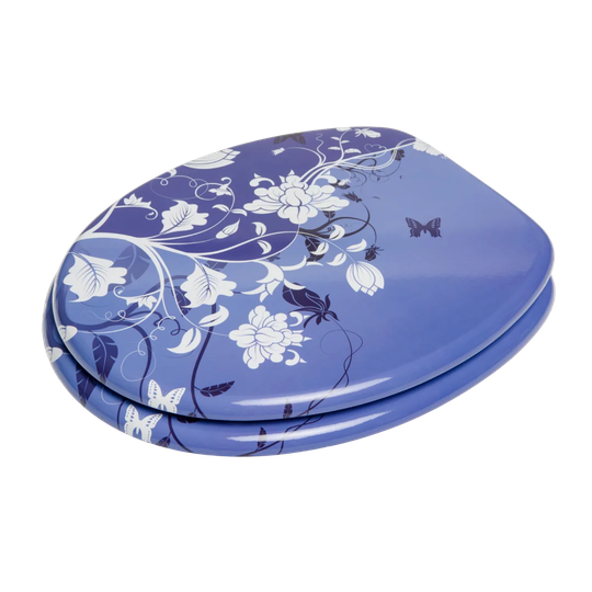 Flower Magic Soft Close Elongated Toilet Seat