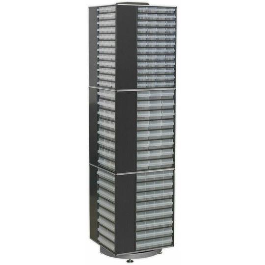 470 x 470 x 1760mm 320 Drawer Rotating Storage Cabinet -Small Part Picking Boxes