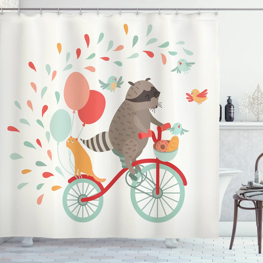 Bilan 13 Piece Polyester Shower Curtain Set