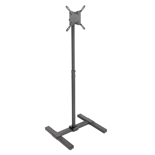 Poularies Telescopic Black Tilt Floor Stand Mount Holds up to 20 kg.