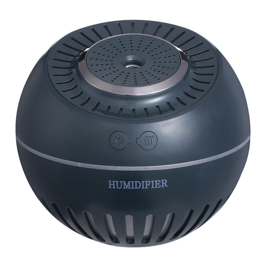 Perleraregb - 380ML Home Desktop Humidifier, usb Humidifier (Black, No Battery, Plug-in Type)