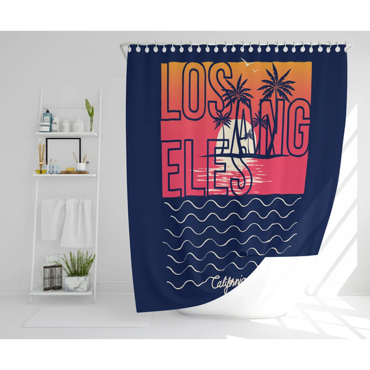 Flesher Polyester Shower Curtain