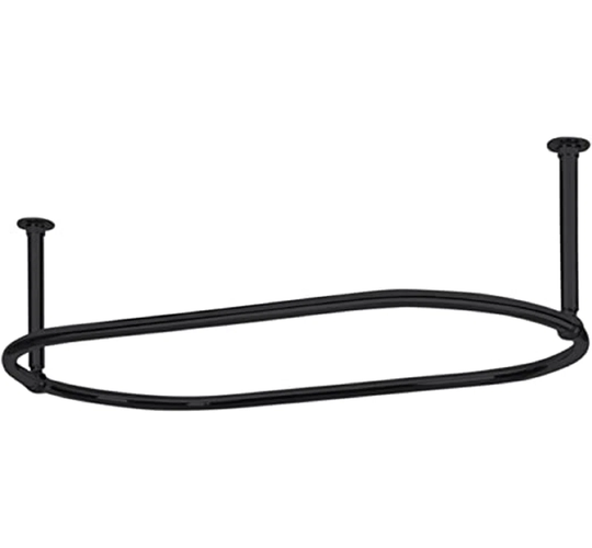 Mullenax 110cm Curved Fixed Shower Curtain Rail