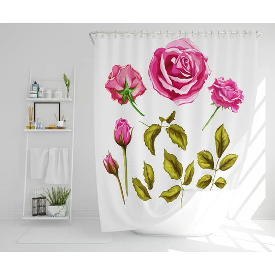 Demetria Polyester Shower Curtain