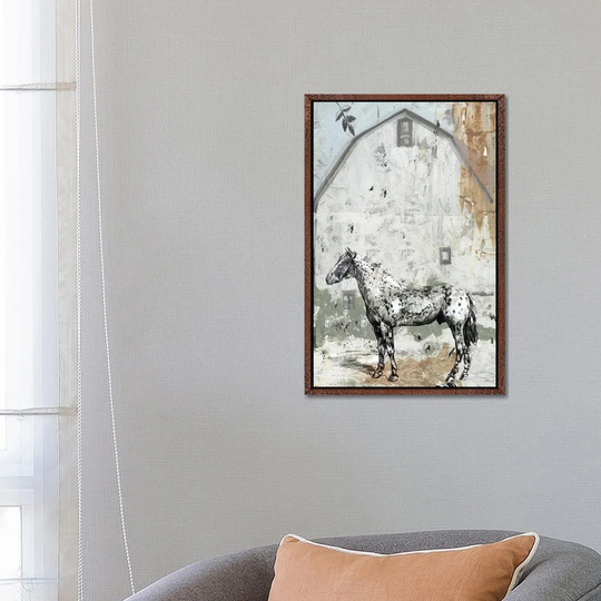 Barn with Horse by Stellar Design Studio - Painting on Canvas
