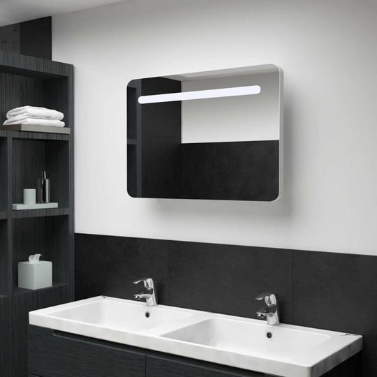 Led Bathroom Mirror Cabinet 80x11x55 cm VDTD25417 - Topdeal