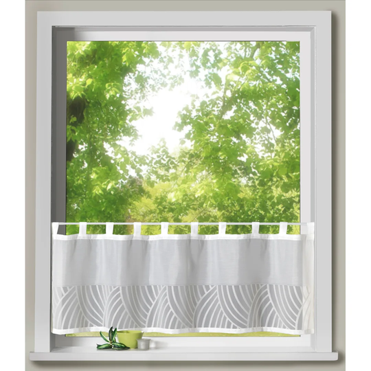 Masboro Tab Top Semi Sheer Curtain