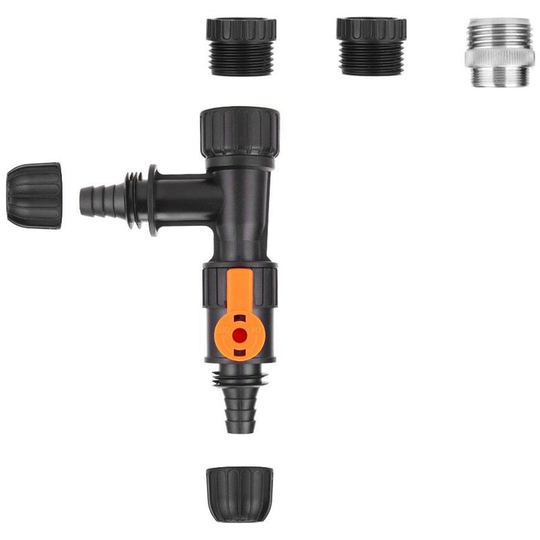 Fish Tank Water Changer With Faucet Nozzles Connectors Sealing Ring Aquarium Water Changer Replacement Parts for Cleaning Fish Tanks,model:Black