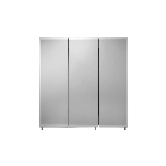 Triple Door 76.2cm x 76.2cm Surface Mount Mirror Cabinet