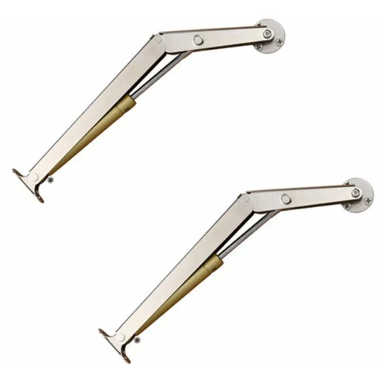 2 pcs Cabinet Gas Spring Cold Rolled Steel Original Gas Struts 150N Hydraulic Gas Strut Gas Springs Cover for Cabinet Doors Toy Chests(Silver)