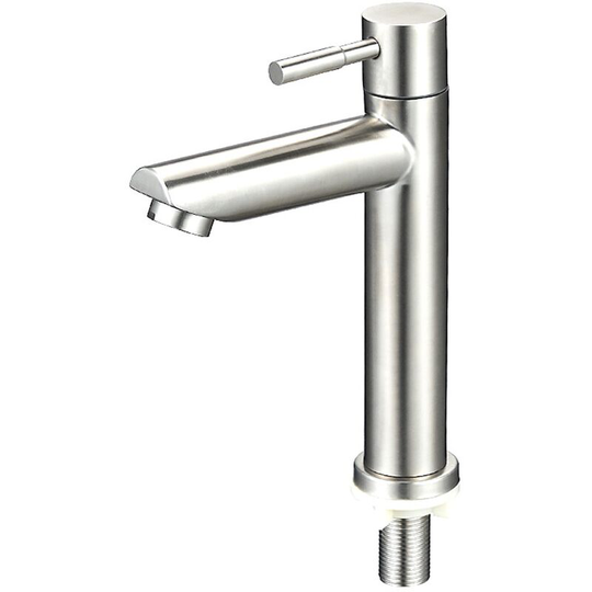 Bette Bathroom Faucet Cold Water Only Sink Faucet Chrome Surface Durable Copper Handwash Faucet Ceramic Cartridge Removable Foamer Convenient to