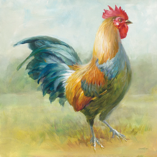 Noble Rooster III by Danhui Nai - Wrapped Canvas Painting Print