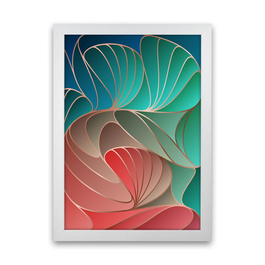 Colourful Art Deco I - Graphic Art Print on Paper