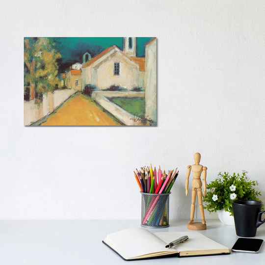 Piazza III by Alie Kruse-Kolk - Wrapped Canvas Graphic Art