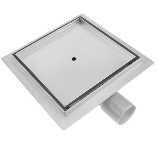Shower drain squared channel 20 cm stainless for tile insert - Primematik