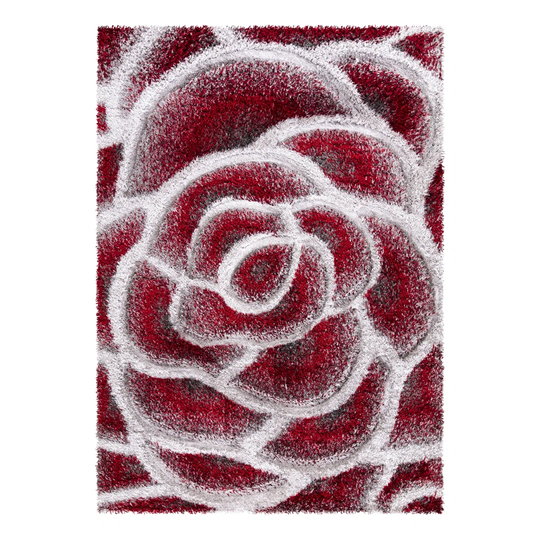Taylorville Ultra Soft Red/White Rug