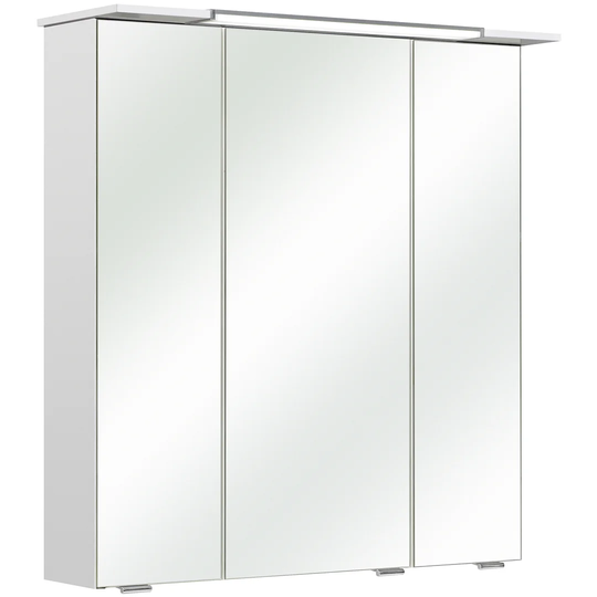67cm x 71cm Surface Mount Mirror Cabinet with LED Lighting