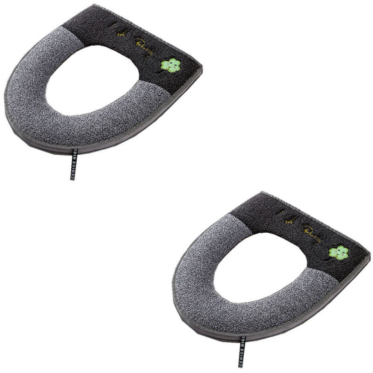 Zipper Padded Toilet Seat Thicken Toilet Seat Cushion Cover Antibacterial Mats Hot Luxury Toilet Toilet Seat 2pcs