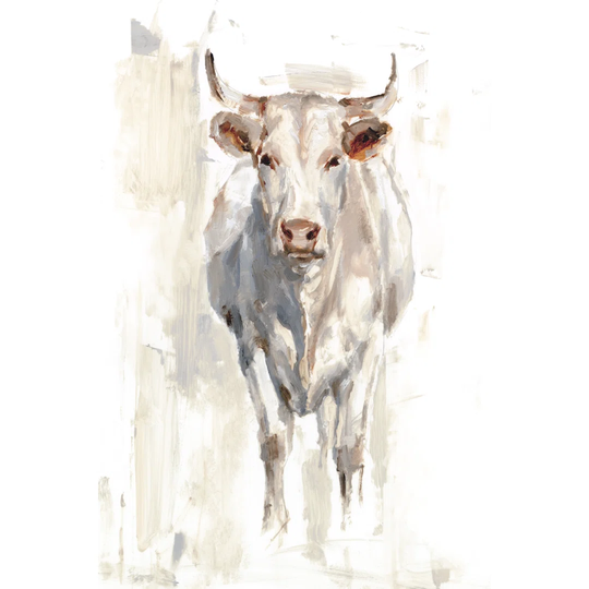 Sunlit Cows II - Wrapped Canvas Painting